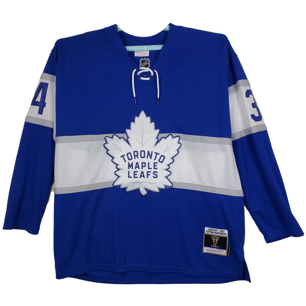 Auston Matthews Toronto‎ Maple Leafs Mitchell & Ness 2XL XXL Jersey Blue #34 NWT